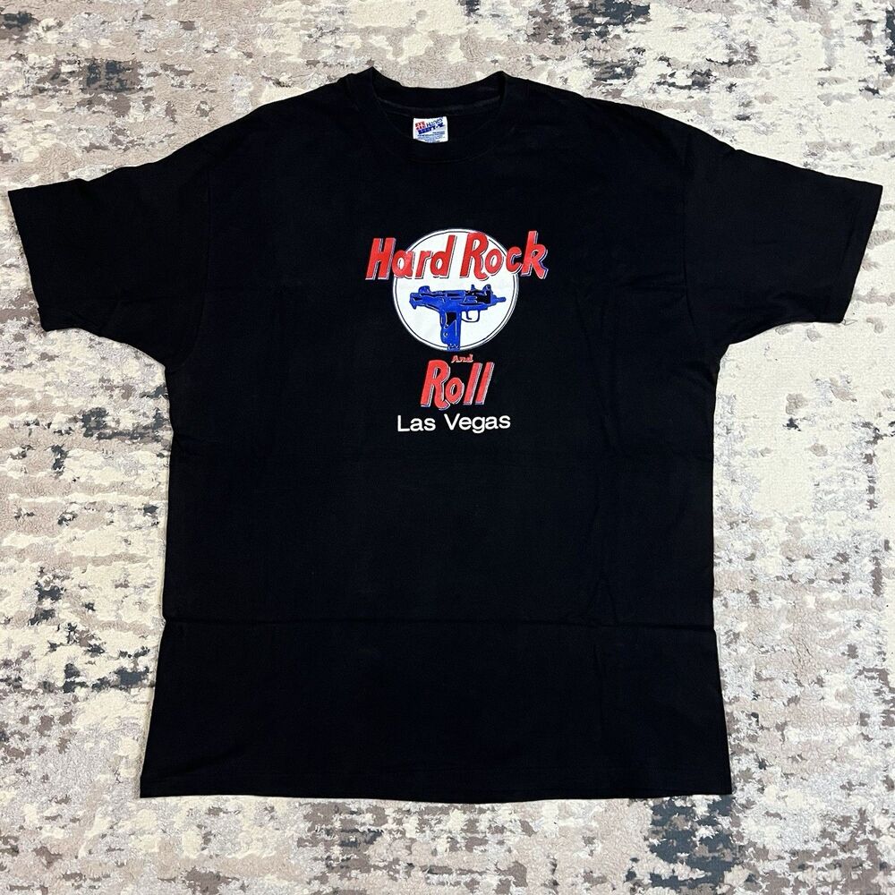 Vintage Hanes Single Stitch Y2K Survival Store Las Vegas Black Shirt Promo XL